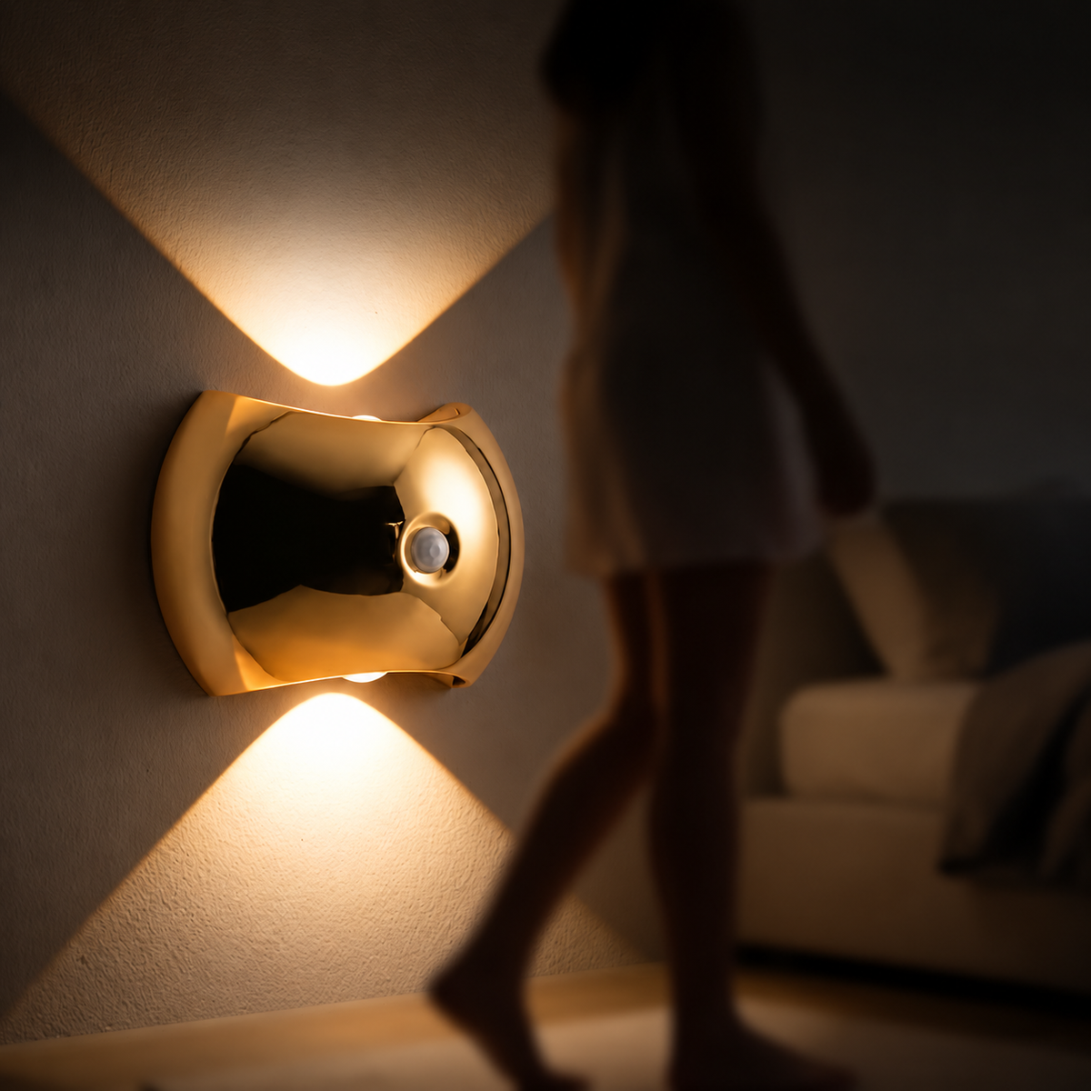 Draadloze LED Wandlamp met Bewegingssensor