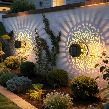 Solar Mandala Wandlamp – Breng Je Tuin Tot Leven