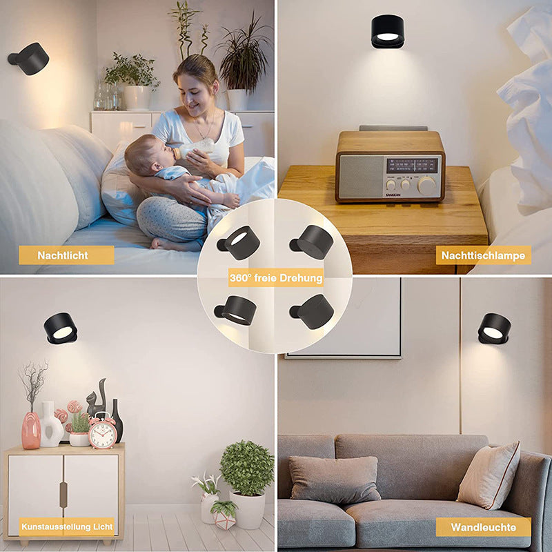 USB Oplaadbare LED Wandlamp - Compact Design