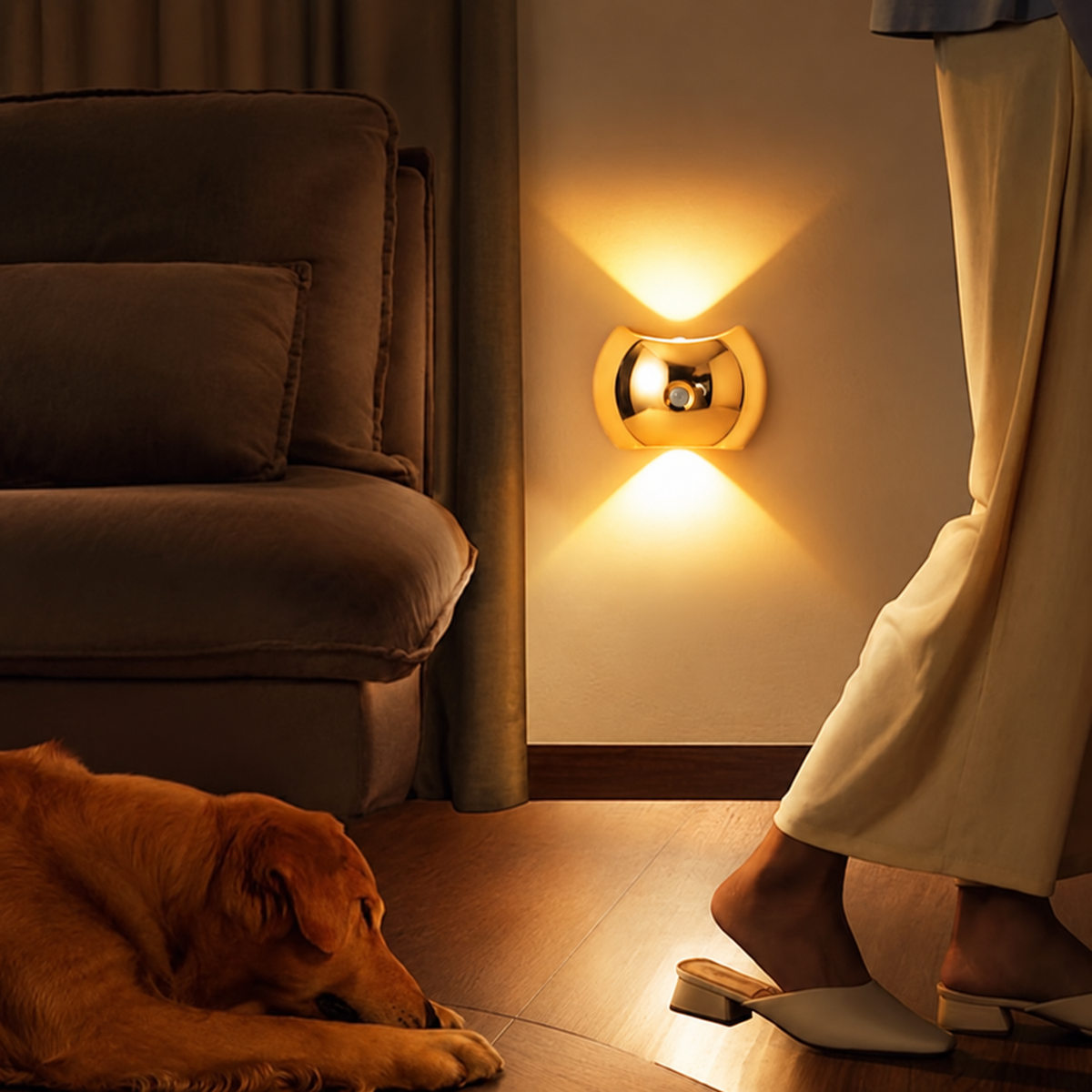 Draadloze LED Wandlamp met Bewegingssensor