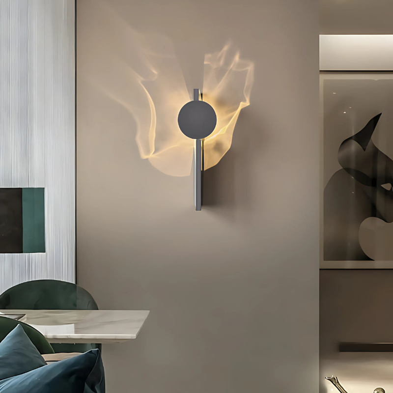 Wave | Nordic Moderne Minimalistische RVS Wandlamp voor Sfeervolle Verlichting