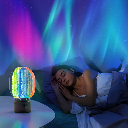 360° Dimmable LED Night Light with Wireless Charging – Mood Lighting &amp; Rotation